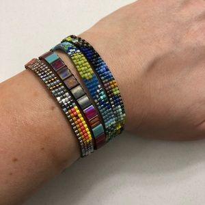Julie rofman glass beaded bracelet